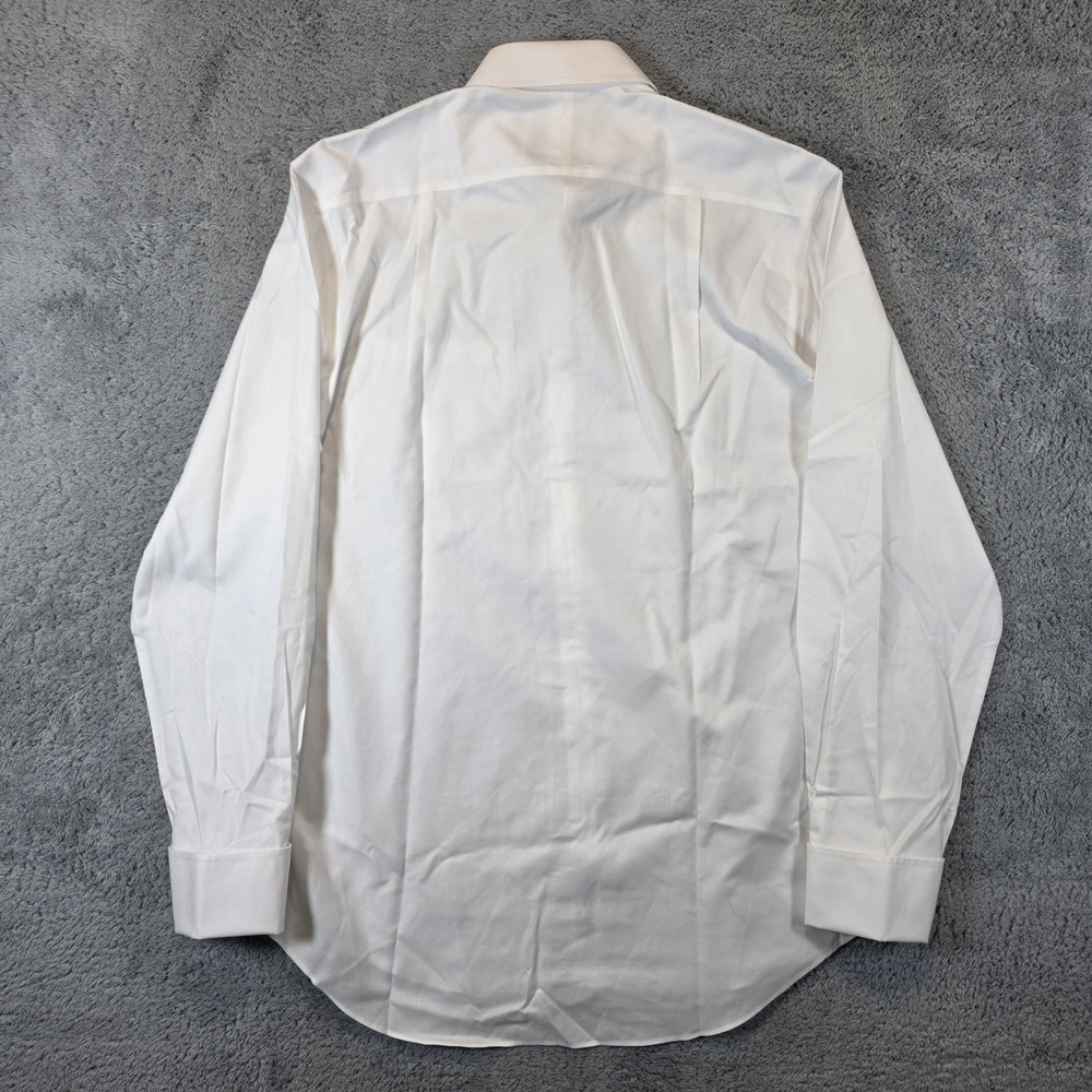 Charles Tyrwhitt Dress Shirt Men 16/36 White Slim Fit Non Iron French Cuff Twill - Picture 5 of 8